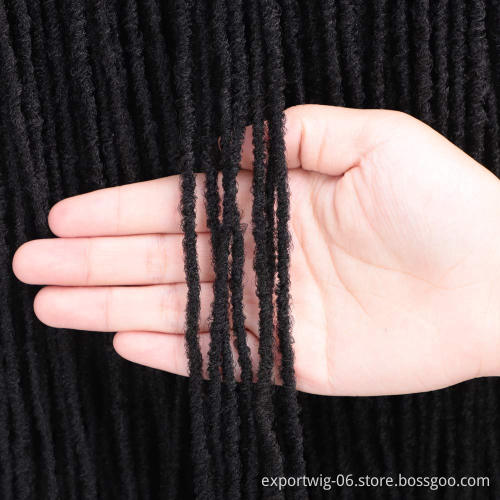 Soft Deadlocks Afro Crochet Braids Ombre Color 20 Inch Blonde Brown Bug Synthetic Hair for Women Locs Crochet Hair Sister Locs